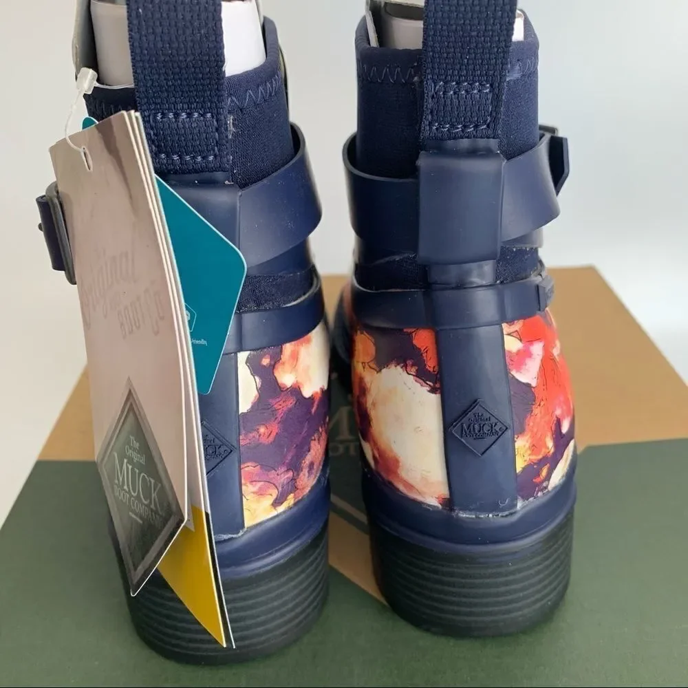 Muck Floral Ankle Boots